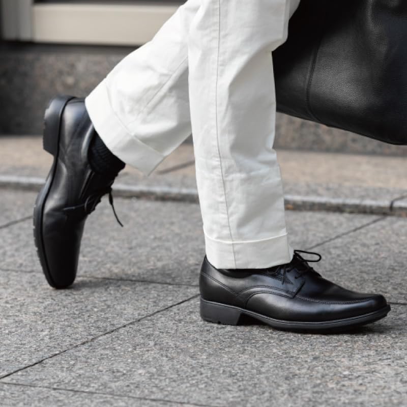 TEXY LUXE TU-7769 Men's Business Shoes, Genuine Leather, Black